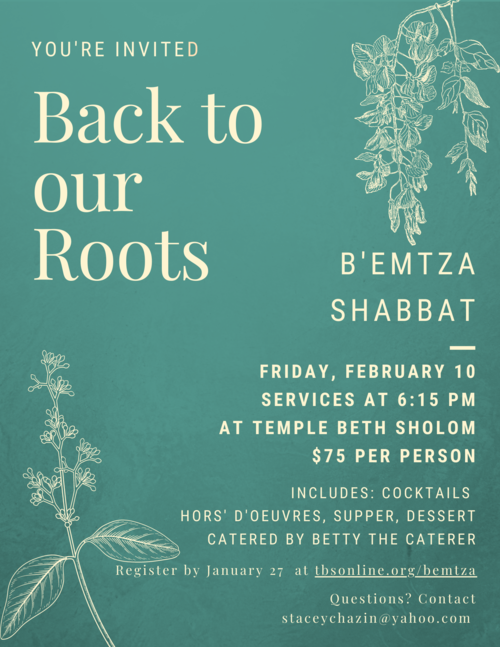 Banner Image for B'Emtza Shabbat