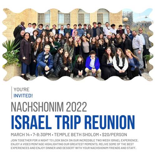 Banner Image for Nachshonim Israel Trip Reunion