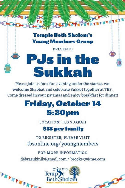 Banner Image for Young Members Group PJs in the Sukkah