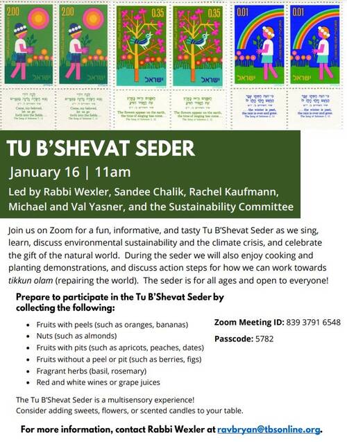 Banner Image for Sustainability Committee Tu B'Shevat Seder