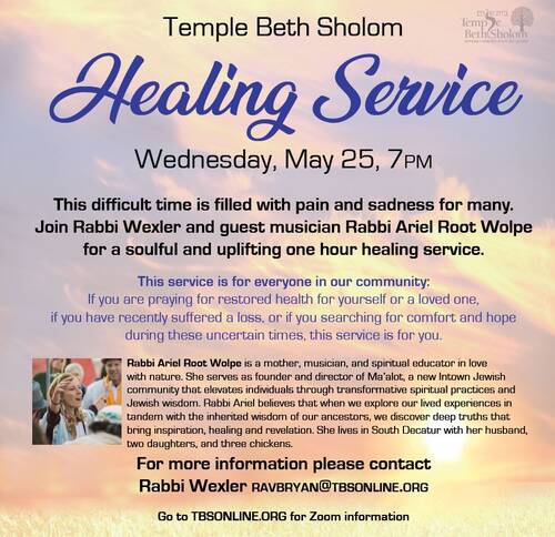 Banner Image for Healing Service - Shavuot themed