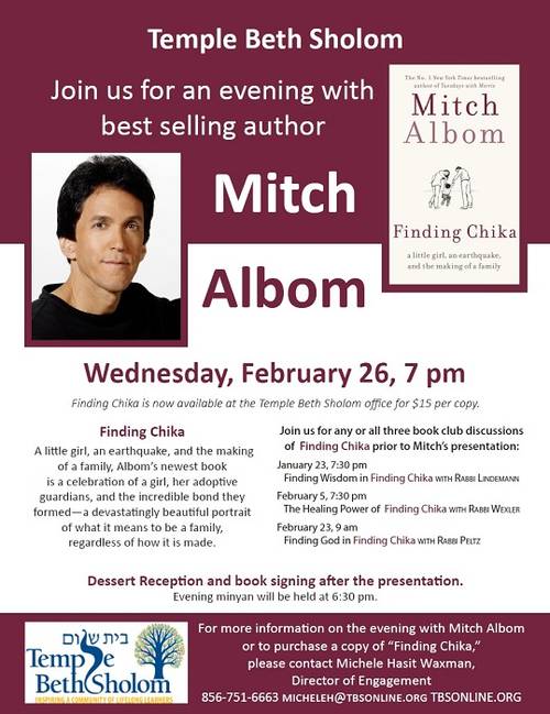 Banner Image for Mitch Albom 'Finding Chika' Book Club