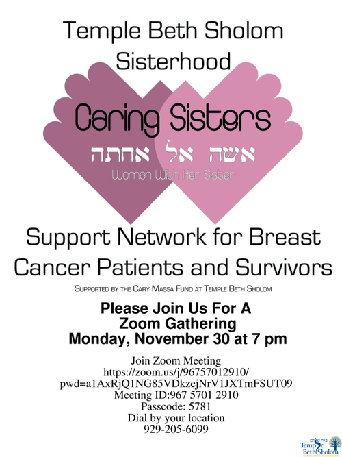 Banner Image for Zoom: Sisterhood Caring Sisters